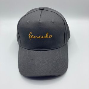 cappello baseball fanculo 100% cotone in-differente pannello rigido grigio 2