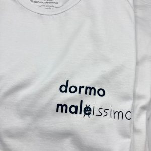 T-shirt dormo malissimo - uomo 140g cotone made in Italy in-differente 4