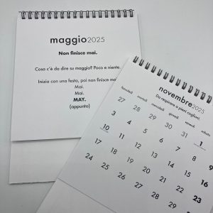 calendario infame 2025 mensile - da scrivania - disagio, ironia, cinismo e sarcasmo