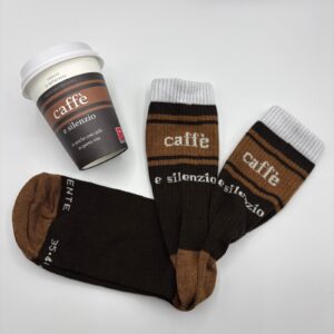 calzini caffè e silenzio in-differente disagio made in italy cotone spugna sportivi 1